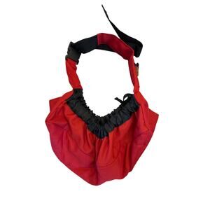 Outward Hound Red Crossbody Bag Dog Carrier Sling Pet Travel Gear Adjustable